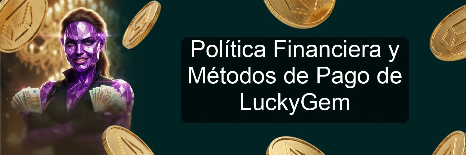 Política Financiera y Métodos de Pago de LuckyGem Política Financiera y Métodos de Pago de LuckyGem